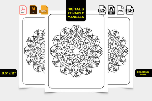 Download KDP Mandala Interior Coloring Pages Kids - Interior Collection