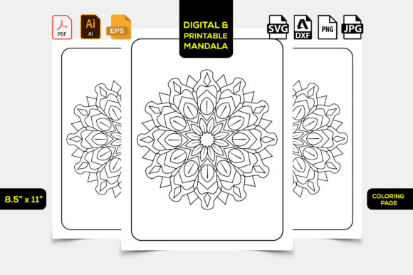 Download KDP Mandala Interior Coloring Pages Kids - Interior Collection