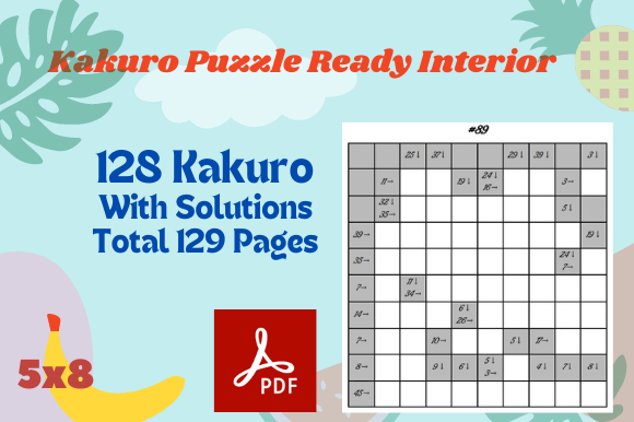Download Kakuro Puzzle Activity Interior for KDP, - Interior Collection