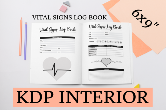 Download Vital Signs Log Book | KDP Interior - Vital Collection