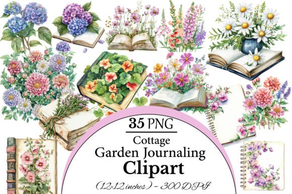 Download Cottage Garden Journaling Clipart - Journaling Collection