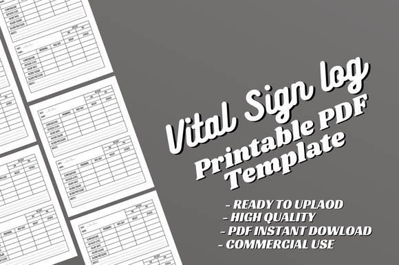Download Vital Sign Log Book - Canva Editable - Vital Collection