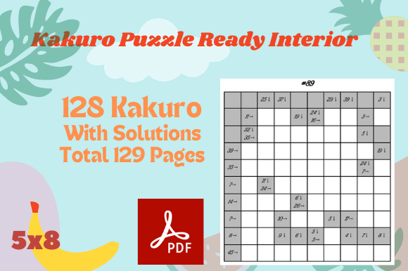 Download Kakuro Puzzle Activity Interior for KDP, - Interior Collection