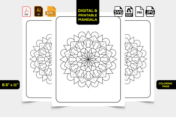 Download KDP Mandala Interior Coloring Pages Kids - Interior Collection