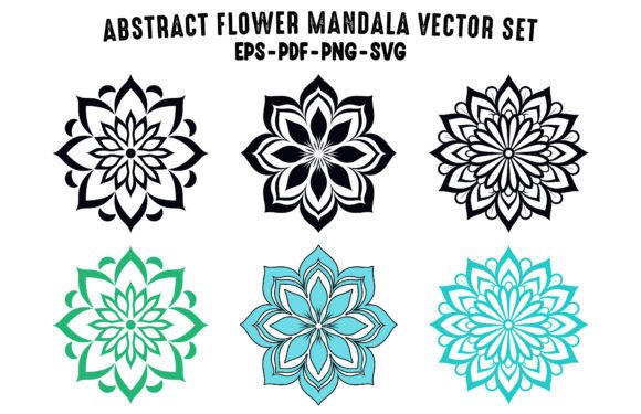 Download Abstract Mandala Vector Clipart Set - Abstract mandala Collection