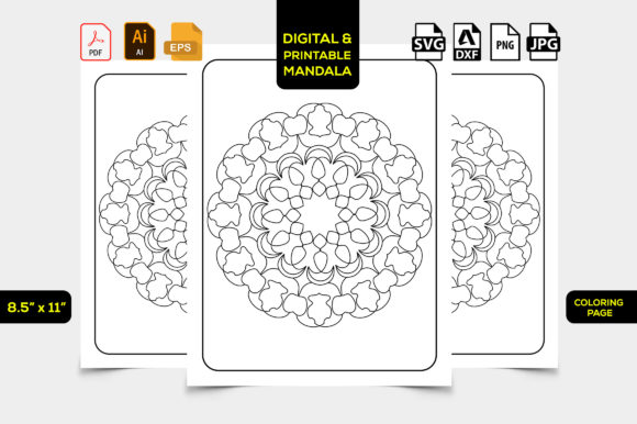 Download KDP Mandala Interior Coloring Pages Kids - Interior Collection