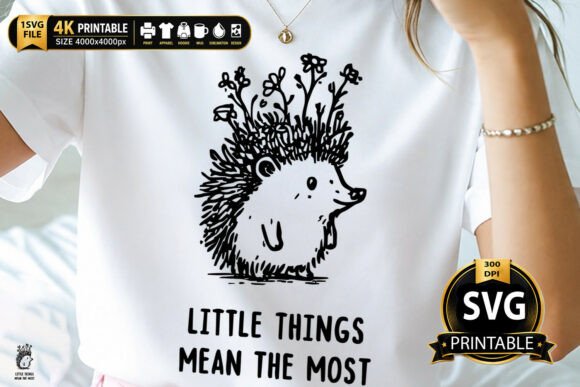 Download Little Things Hedgehog Floral Design - Floral design Collection